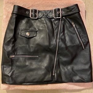 Black Leather Skirt